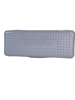 Space Maker Grey Black Pencil Box 13in School Supply Box